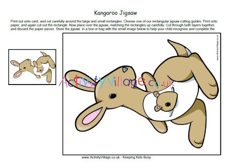 Kangaroo jigsaw