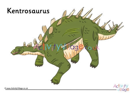 Kentrosaurus Poster