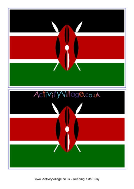 Kenya flag printable