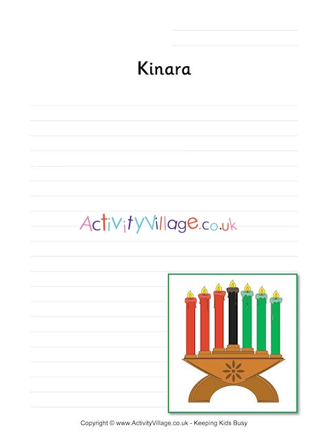 Kinara writing page