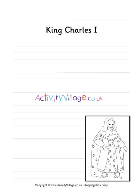 King Charles I Writing Page