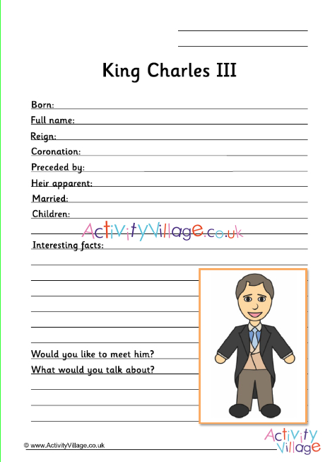 King Charles worksheet