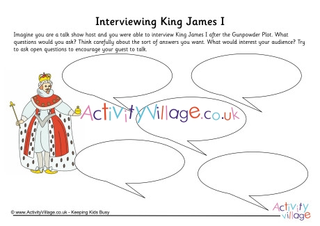 King James I Interview Worksheet