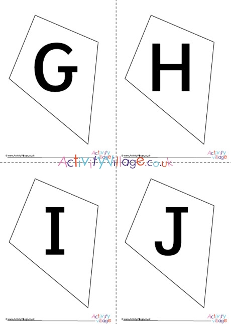 Kite Alphabet Posters - Blank