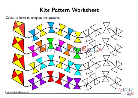 Kite Pattern Worksheet