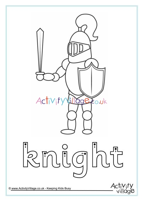 Knight finger tracing