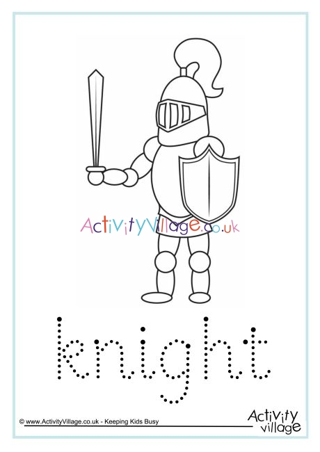 Knight word tracing