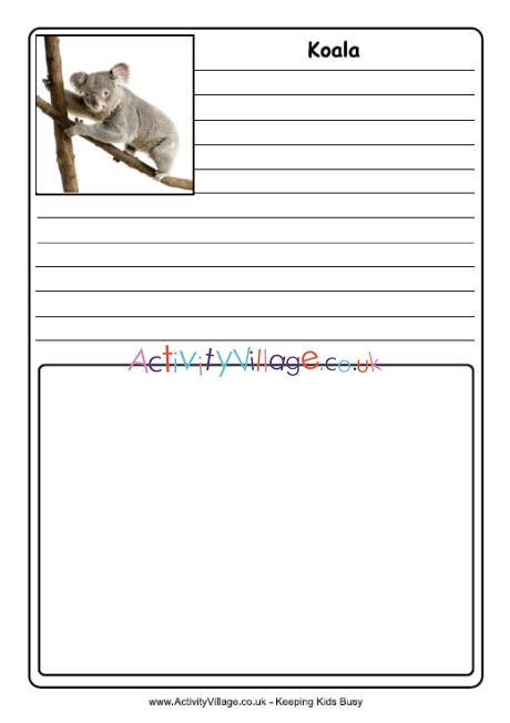 Koala notebooking page