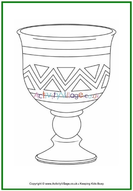 Kwanzaa colouring page - unity cup
