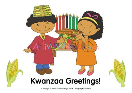 Kwanzaa greetings poster