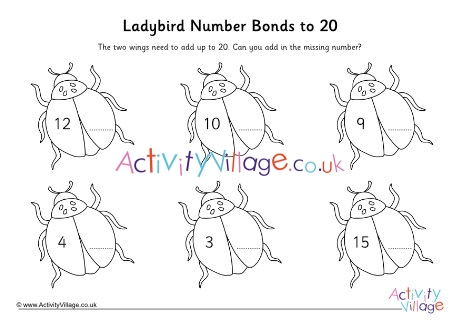 Ladybird Number Bonds To 20
