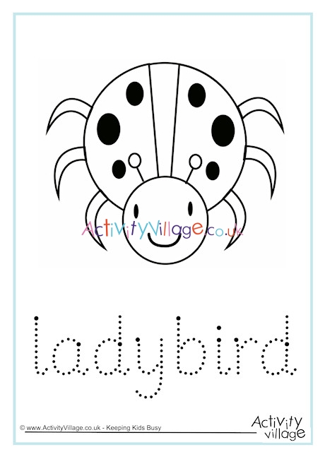 Ladybird Word Tracing