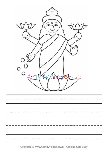 Lakshmi Story Paper Diwali Printables For Kids