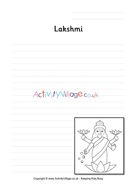 Lakshmi writing page