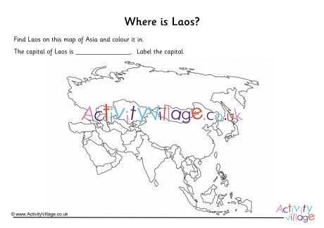 Laos Location Worksheet