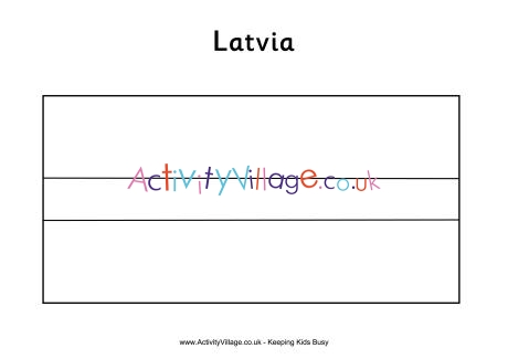 Latvia colouring flag