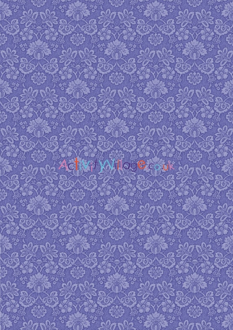 Lavender Damask Scrapbook Paper