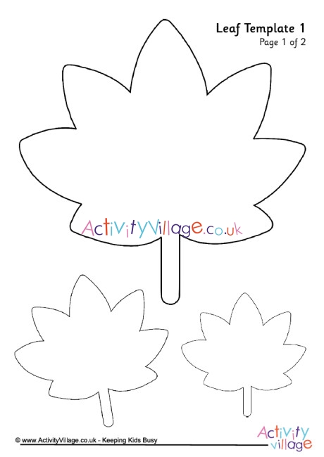Leaf template 1