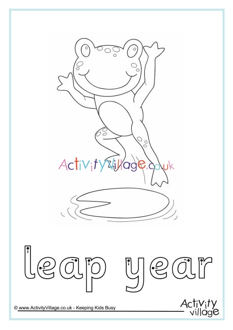 Leap Year finger tracing