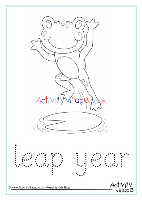 Leap Year word tracing
