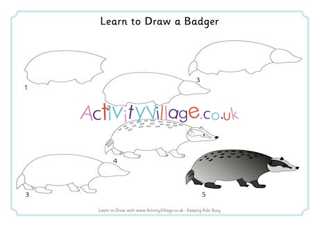 Learn to Draw a Badger