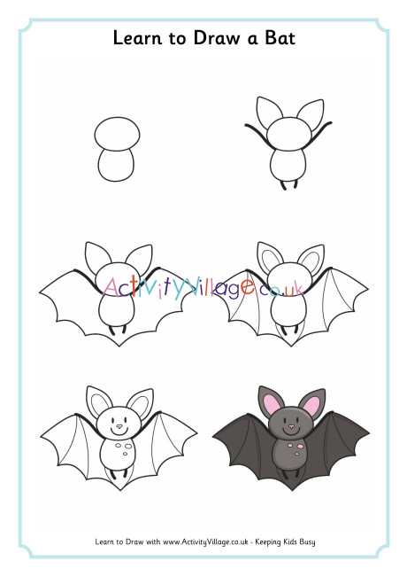 Learn to Draw a Bat 2