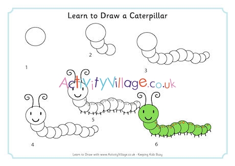 Learn to Draw a Caterpillar
