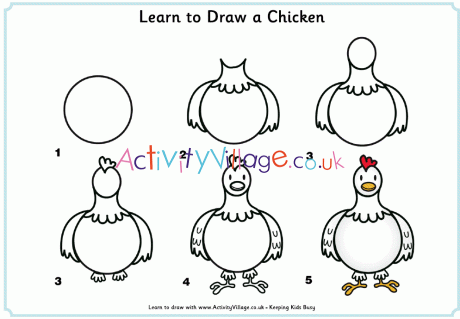 Learn to draw a chicken