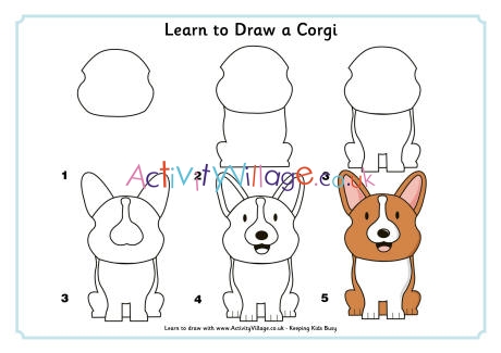 Learn to draw a corgi