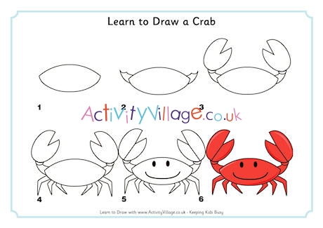 Learn to Draw a Crab