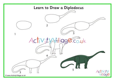 Learn To Draw A Diplodocus