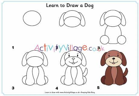 Learn how to draw a dog