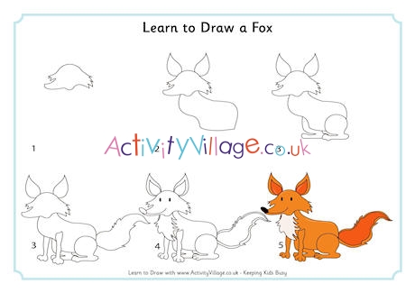 Learn to draw a fox