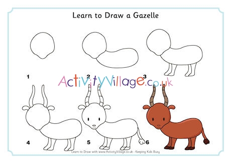 Learn to Draw a Gazelle