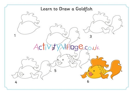 Learn to Draw a Goldfish