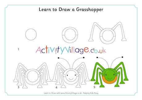 Learn to Draw a Grasshopper