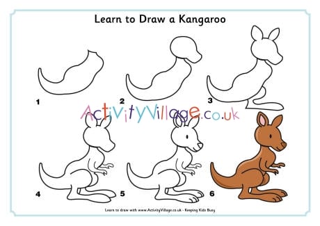 Learn To Draw A Kangaroo