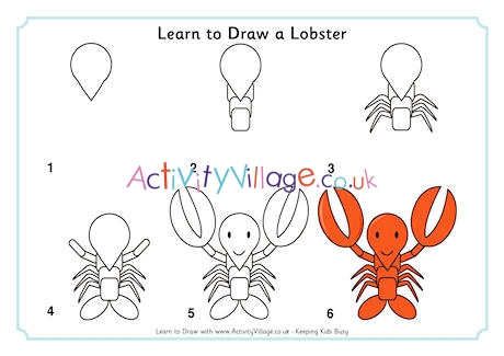Learn to Draw a Lobster