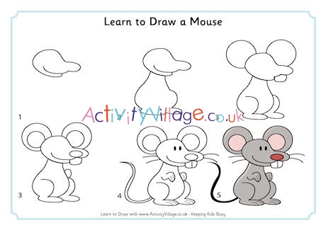 Learn to draw a mouse
