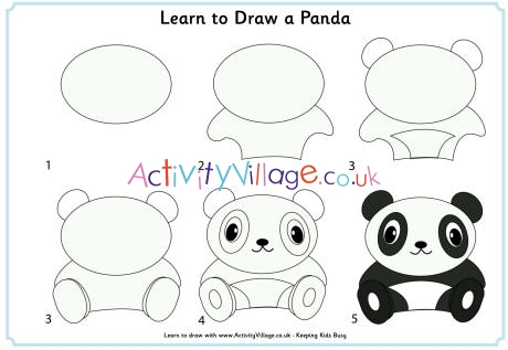 Learn to draw a panda