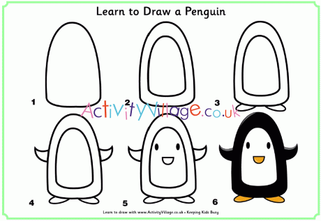 Learn to draw a penguin