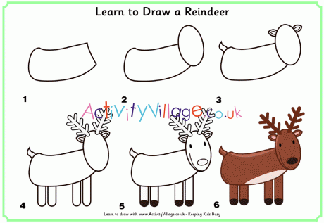 Learn to draw a reindeer