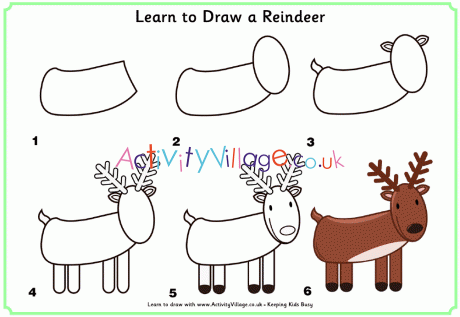 Learn to Draw a Reindeer