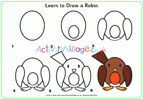 Learn to Draw a Robin