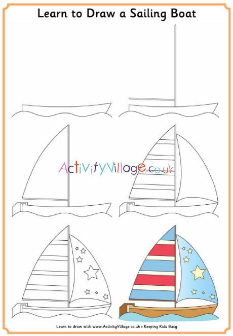 Learn to draw a sailing boat
