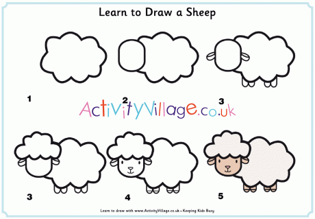 Learn to Draw a Sheep