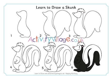 Learn to Draw a Skunk