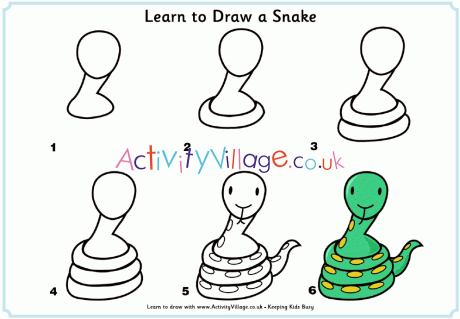 Learn to draw a snake