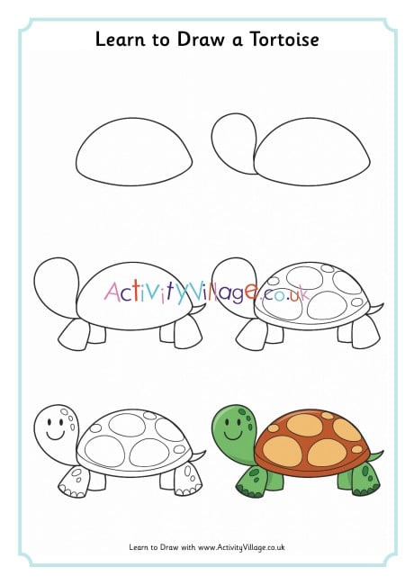 Learn To Draw A Tortoise