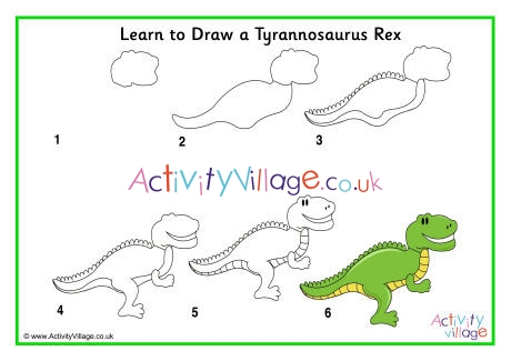 Learn To Draw A Tyrannosaurus Rex